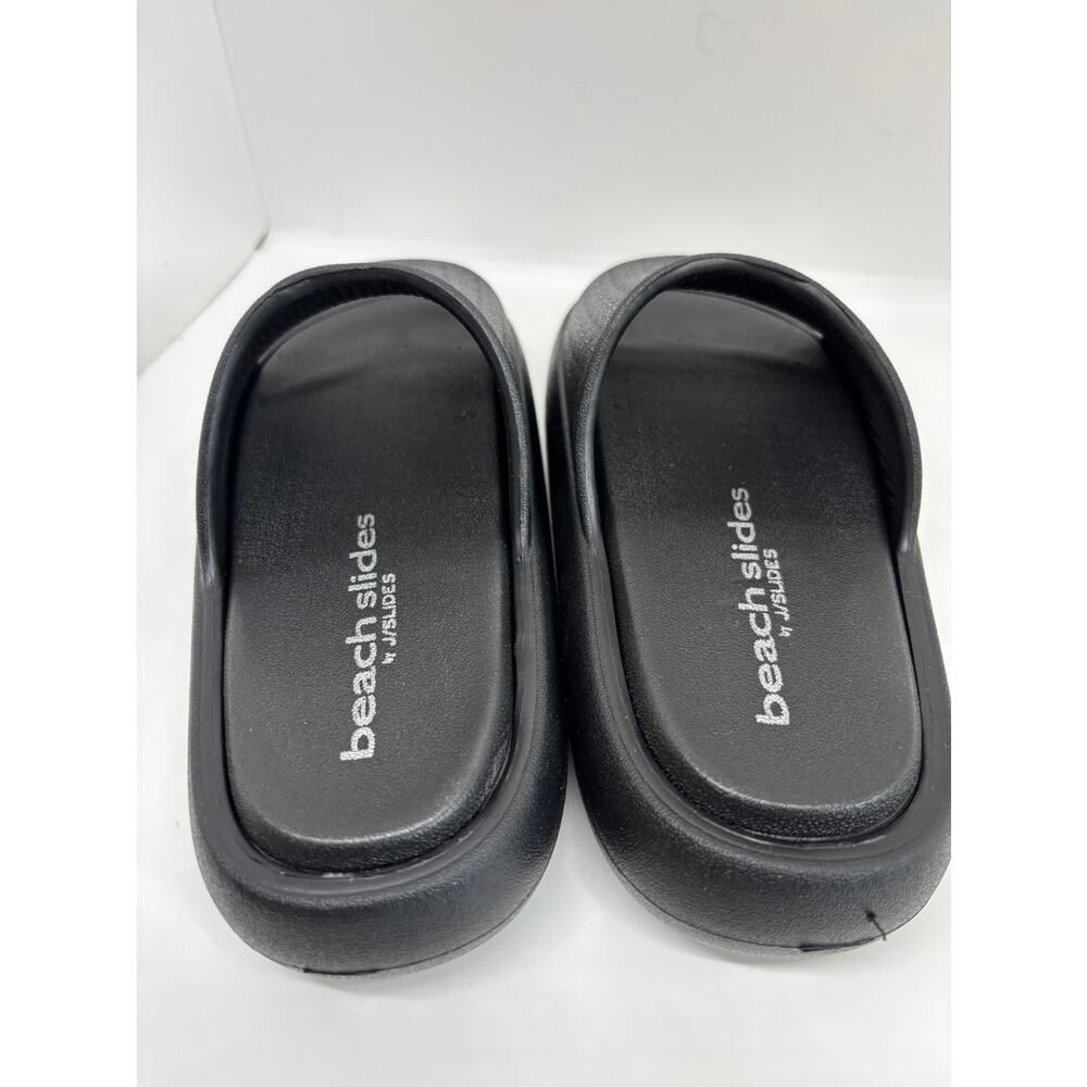 NWB J Slides Beach Slides Black Eva Squish Size US 6 M - Picture 4 of 9